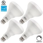 TORCHSTAR #65W Equivalent# 8W Dimmable BR30 LED Flood Light Bulb, ENERGY STAR, 650lm, 3000K Warm White, E26 Medium Base, 3 YEARS WARRANTY, Pack of 4