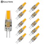 Classic Style Home 3 Watt G4 LED Bi-Pin Base 12V AC/DC Light Bulb 2700K Warm White Dimmable Waterproof T3 G4 Halogen 30W LED Replacement 10 Pack (3 W)