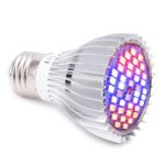 LONGKO 30W LED Grow Light Bulb Full Spectrum E27 Plant Growing Lamp for Indoor Garden Greenhouse Hydroponics