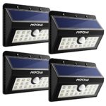 Mpow 4-Pack 20 LED Solar Lights,Outdoor Motion Sensor Wall Light Security Lighting for Patio Garden