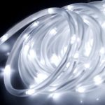AOTOSOLO 33ft/10m 100LED Solar Rope Lights,Outdoor Waterproof Rope Lighting,3000K LED String Light withLight Sensor, Ideal for Wedding, Party, Decorations, Gardens, Lawn, Patio(White)