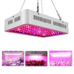 1000W Double Chips Indoor LED Plant Grow Light Kit, Full Specturm for Greenhouse and Indoor Plant Flowering Growing Of Cannabis Marijuana Weed and Medicinal Plants (10W Leds 100Pcs)