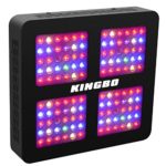 KINGBO Dual Optical Lens-Series 600W LED Grow Light Full Spectrum for Indoor Plants VEG and Bloom（Two Switch, 12-Bands）