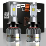 BPS Lighting B2 LED Headlight Bulbs Conversion Kit – H7 80W 12000 Lumen 6000K 6500K – Cool White – Super Bright – Car and Truck High or Low Beam – All-in One – Plug and Play