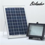 BIZLANDER [2017 NEW] Commercial Grade Solar Flood Light 108 LED Security Light AUTO-ON/OFF DUSK-TO-DAWN for Sign, Garden, Farm, Shed, Boat, Camping, Garage