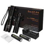 Bright Led Flashlight, GT ROAD Tactical Led Flashlights Rechargeable Zoomable Ajustable Focus