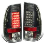 Ford F150/Super Duty Pair of Smoked Lens Red LED Rear Brake+Signal Tail Light