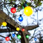 New 16 Multi Colored LED Outdoor Solar Powered Globe String Lights Party Decoration