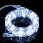 Izzy Creation 10.6FT Cool White LED Flexible Rope Lights Kit, Indoor / Outdoor Lighting, 3/8″, Home, Garden, Patio, Shop Windows, Christmas, New Year, Wedding, Party, Event