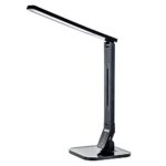 Tenergy 11W Dimmable LED Desk Lamp With Built-in USB Charging Port, 530 Lumens, 5 Dimming Levels, 4 Preset Light Color