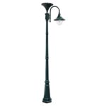 Gama Sonic GS-109S-GR Cast Aluminum Solar Light Everest Solar Powered Lamp Post with GS Solar Light Bulb, Green, Large