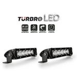 TURBRO SS-series Single Row Slim 5D Led Work Light Bar Combo Beam for Jeep 4X4 ATV UTV(2PCS 7″ 30W Flood Light)