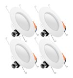 HyperSelect 14W 5/6 Inch LED Downlight – Recessed Lighting, Non-Dimmable [75W Equivalent], 3000K (Soft White Glow), 960 Lumens, LED Ceiling Light Retrofit Can Fixture, UL-Listed (4 Pack)