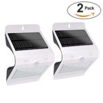 Solar Lights outdoor 2-Pack 8 LED Motion Sensor Light Security Outdoor Lighting for Garden Patio Deck Exterior Wall Garage