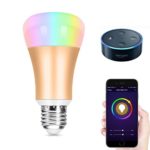 Wowfeel Smart Wifi LED Light Bulb 7W Dimmable Multicolored Color Changing Lights Work with Amazon Alexa, Smartphone Free APP Control