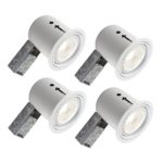 Bazz 410L11W4 Recessed LED Lighting Kit with Par30 Bulb Included, 4 Pack, 5″, White