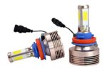 JDM Lite H11 (H8, H9) 4 Sided LED Bulbs Headlight Kit 100w 10000Lm 6000K Xenon White 2 Yr Warranty