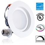 11Watt 4-inch ENERGY STAR UL-listed Dimmable LED Downlight Retrofit Recessed Lighting Fixture – 3000K Warm White LED Ceiling Light –650LM, CRI 90