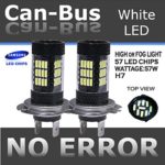 JDM pair 57 LED H7 Canbus Plasma Projector bulbs No Error Fit High beam or Fog Light
