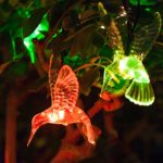 New 10 Color Changing LED Hummingbird Solar Garden String Lights
