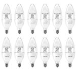 Philips 463901 40W Equivalent Daylight Dimmable B11 Led Light Bulb candelabra Base12 Pack