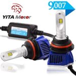 YITAMOTOR 2pcs 9007 HB5 LED Headlight Kit 6000K Cool White 160W 16000LM High Low Dual Beam Fog Light Bulbs