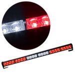 Rupse 24 LED 27″ Hazard Emergency Warning Tow Traffic Advisor Flash Strobe Light Bar (Red and white)