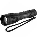 Gracetop LED Tactical Flashlights T6 LED Chip 5 Mode and 18650 AAA Battery Holder For Camping Hiking