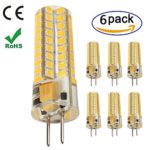 Ukey U GY6.35 LED Bulbs 5W Bi-pin Base AC/DC 12V 2700K Warm White Dimmable, G6.35/GY6.35 Base JC Type LED Halogen Incandescent 50W Replacement Bulb 6Pack (5)