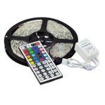 KLAREN 5-Meter Waterproof Flexible Color Changing RGB SMD5050 300 LEDs Light Strip Kit with 44 Key Remote