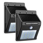 20 LED Bonai Solar Lights Waterproof Bright Security Lighting Outdoor Motion Sensor Wall Lighting for Patio, Deck/ Yard/ Garden with Motion Activated Auto On/Off （2 pack）