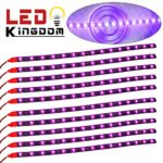 LEDKINGDOMUS 10x Pink Waterproof 15 LED 30cm Motor Car Lighting Flexible Strip Decorative Light Lamp 12V High Power