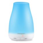 URPOWER 2nd Version Essential Oil Diffuser, 100ml Aroma Essential Oil Cool Mist Humidifier with Adjustable Mist Mode,Waterless Auto Shut-off and 7 Color LED Lights Changing for Home Office Baby