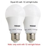 Ashialight 12 Volt LED Light Bulbs Medium Base (E26) Low Voltage Light Bulb Soft White 3000k or RV Camper, Off Grid Lighting and 12-volt Solar Power System (2pcs/Pack)