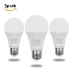 MINGER Sensor Lights Bulb, 5W Smart Automatic Dusk to Dawn LED Bulbs with Auto on/off, Indoor / Outdoor Lighting Lamp for Porch, Hallway, Patio, Garage (E26/E27, 450lumen, Warm White) [3-Pack]