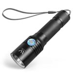 Wailond U8 LED Flashlight, USB Rechargeable (18650 Battery Included), IP65 Waterproof, Pocket-Sized LED Torch, Super Bright 900 Lumens Cree LED, 5 Light Modes for Camping, Outdoors and Home