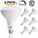 6 PACK – BR40 LED 17WATT (100W Equivalent), 4000K Cool White, DIMMABLE, Indoor/Outdoor Lighting, 1400 Lumens, Flood Light Bulb- UL LISTED