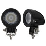 Audak 2Pcs 10W Flood Mini LED Work Light 2 Inch Round LED Driving Lights Fog Lights for Motorcycle Motorbike Bike Dirt Bike Truck ATV UTV