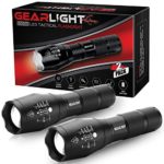 GearLight LED Tactical Flashlight S1000 [2 PACK] – High Lumen, Zoomable, 5 Modes, Water Resistant, Handheld Light – Best Camping, Outdoor, Emergency, Everyday Flashlights