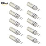 Sanniu 10x G4 1.5W 100LM DC 12V Led Bulb,3014 SMD Corn Lights Lamp for Halogen Light Bulb Replacement, 20w Incandescent Equivalent, Dimmable Daylight White 6000K
