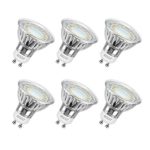 SHINE HAI GU10 LED Bulbs, 50W Halogen Bulbs Equivalent, 350lm, 3.5W MR16 GU10 Base LED Spotlight, 5000K Daylight White, Non-Dimmable, 110° Beam Angle, LED Light Bulbs, 6-Pack