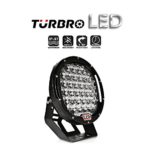 TURBRO D9.0 9″ 185W Round CREE LED Driving Light Work Light Auxiliary Lamp Off-road Spot light for Boat SUV ATV UTV 4WD JeepFront Bumper Light Bar Replacement/Roof Driving Headlight