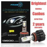PRIME LED XtremeBrite LED Headlight Kit H11(H8,H9,H16) — 100w 13600Lm – 6K Cool White – 2 Yr Warranty