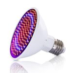 [1 Pack] LED Grow Light Bulb, SPE 20W E26/E27 Indoor Garden Light Lamp for Hydropononics, Aquatic, Plants, Seedling, Greenhouse, Vegetables, Herbs – 166 Red 34 Blue