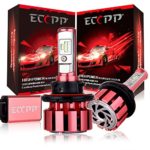 LED Headlights,ECCPP Upgraded LED Headlight Bulbs Jeep Wrangler Headlight Conversion Kit Non HID Headlamp 90W 11000Lm CREE Xenon White Fog Light CANBUS- H13