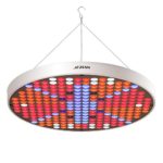 UFO LED Grow Lights, JZBRAIN 50W Full Spectrum 250 LEDs Red Blue UV IR Grow Lamps for Indoor Garden Greenhouse Plants Flowers Fruits Vegetables