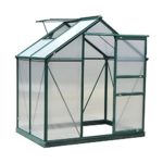 Portable Greenhouse 6′ x 4′ x 7′ Aluminum Frame Polycarbonate Durable Support