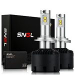 SNGL Super Bright LED Headlight Conversion Kit – Adjustable-Beam Bulbs – H7 – 110w 12,400Lm – 6000K Bright White – 2 Yr Warranty