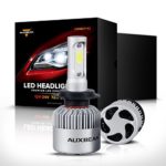 Auxbeam LED Headlights F-S2 Series Headlight kits H7 LED Headlight Bulbs with 2 Pcs of Conversion Kits 72W 8000LM Bridgelux COB Chips Fog Light, HID Headlight or Halogen replacement – 1 Year Warranty