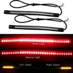EverBrightt 2-Pack Red + Yellow 3528 + 3014 48SMD LED Motorcycle Light Strip For Taillight Brake Light Turn Signal Lamp DC 12V